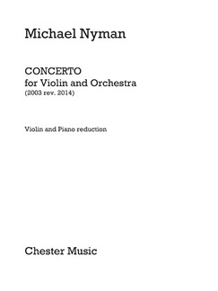 NYMAN M. - CONCIERTO VIOLIN (2003 REV. 2014)
