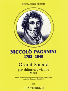 PAGANINI N. - GRAN SONATA GUITARRA/VIOLIN URTEXT