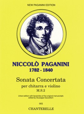 PAGANINI N. - SONATA CONCERTATA URTEXT -