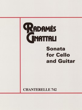 GNATTALI R. - SONATA (CELLO Y GUITARRA)