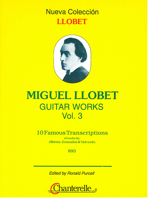 LLOBET M. - OBRA GUITARRA V.3  (10 FAMOSAS TRANSCRIPCIONES)