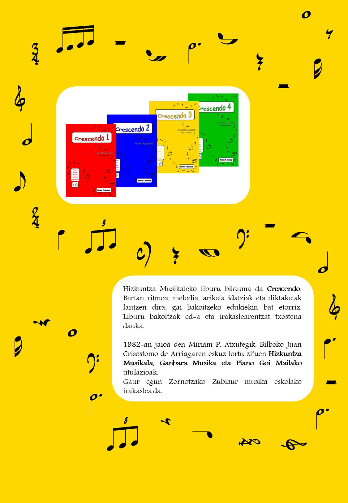 DE PRADO ATXUTEGI M. - CRESCENDO 3 ALUMNO (EUSKERA) +CD HIZKUNTZA MUSIKALA