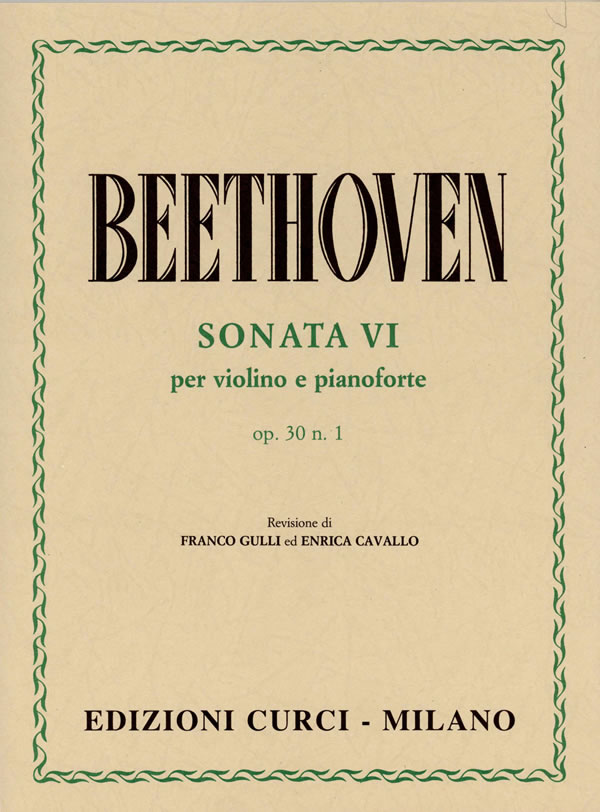 BEETHOVEN L.V. - SONATA Nº6 LA M - OP.30 Nº1