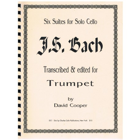 BACH - SUITES (6) DE CELLO   - TRANSCRITAS POR COOPER A.   - TP