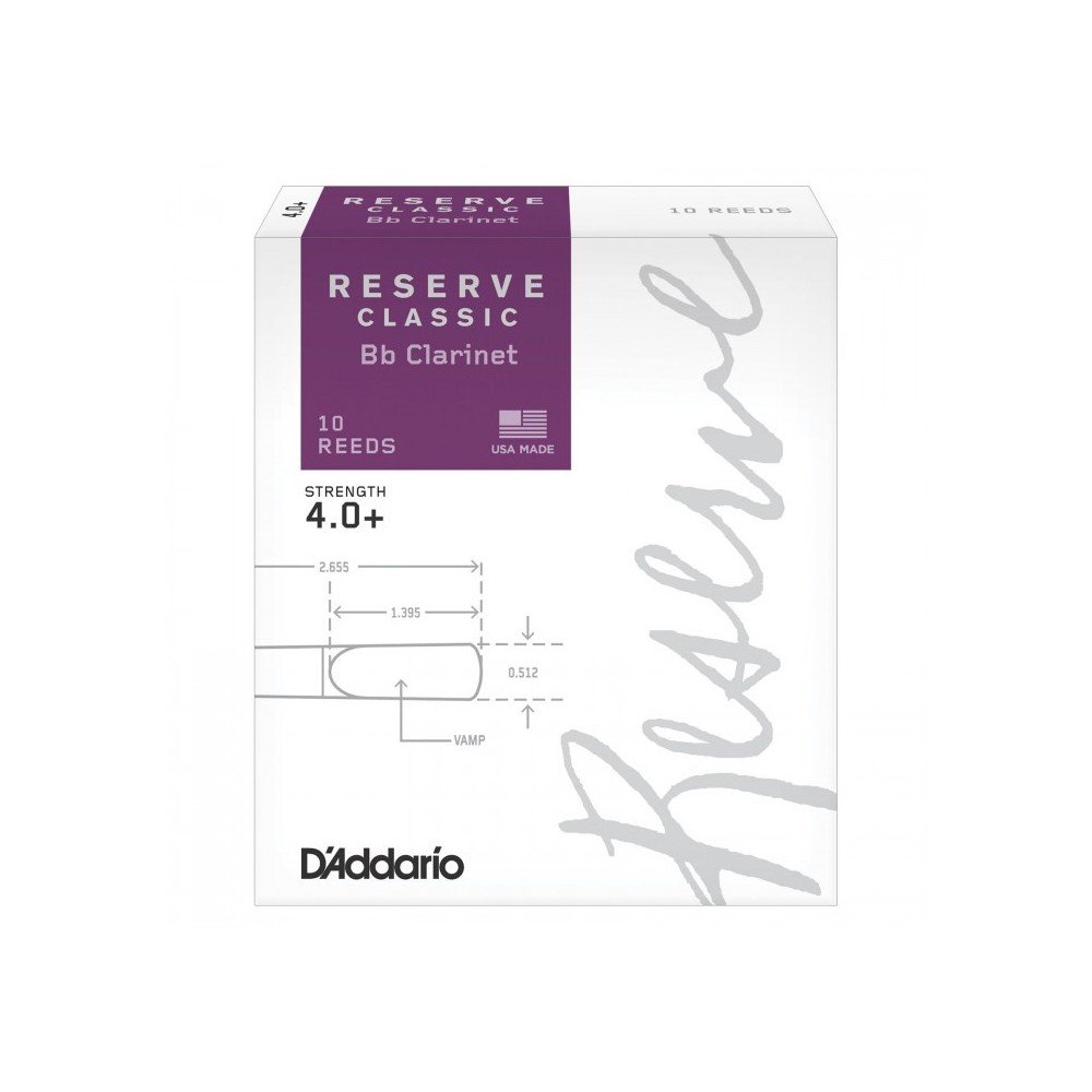 CAÑA CLARINETE - D´ADDARIO RESERVE CLASSIC 4