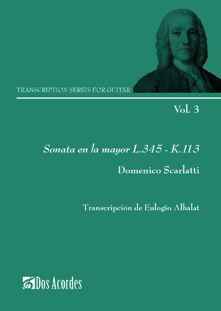 SCARLATTI D. - SONATA LA M L.345 K.113 GUITARRA TRANS.ALBALAT