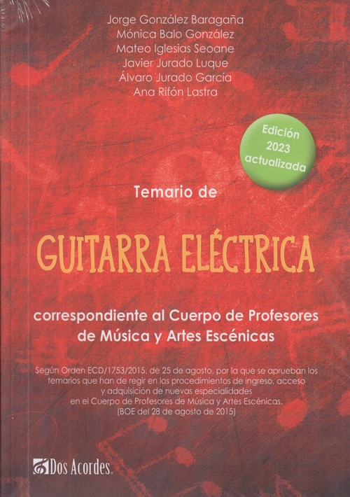 VARIOS - TEMARIO GUITARRA ELECTRICA 2ª EDICION (2023)