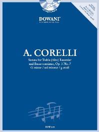 CORELLI A. - SONATA OP.5 Nº 7 SOL m  (FLAUTA ALTO Y PIANO) +CD