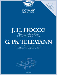 FIOCCO/TELEMANN - ALLEGRO SOL M Y SONATINA Nº1 LA M (+CD) (V) -