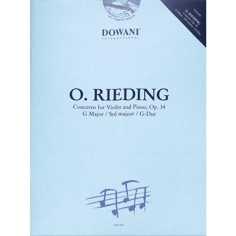 RIEDING O. - CONCIERTO SOL M (+CD) (V) - OP.34 ( CAJA ) DOW 4026