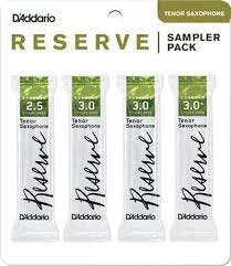 CAÑA SAXO TENOR - D´ADDARIO SAMPLER PACK  - RESERVE 2.5-3.0-3.0+-3.0+ (4 CAÑAS)