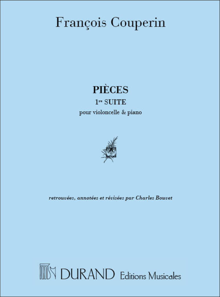 COUPERIN F. - PIEZAS 1º SUITE (VIOLONCELLO Y PIANO)