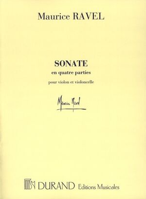 RAVEL M. - SONATA - (VIOLIN Y CELLO)