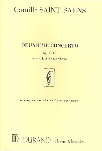 SAINT SAENS C. - CONCIERTO Nº2 - OP.119- CELLO Y PIANO -