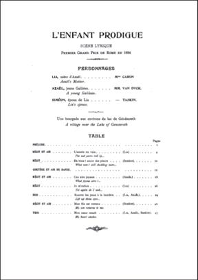 DEBUSSY C. - ENFANT PRODIGUE