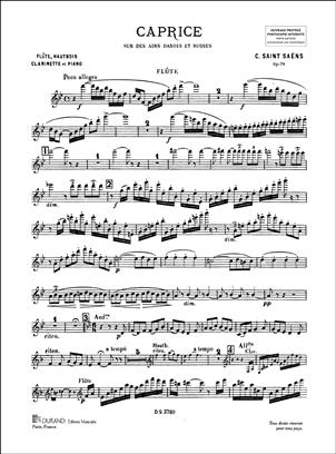 SAINT SAENS C. - CAPRICE AIR DANOIS OP.79