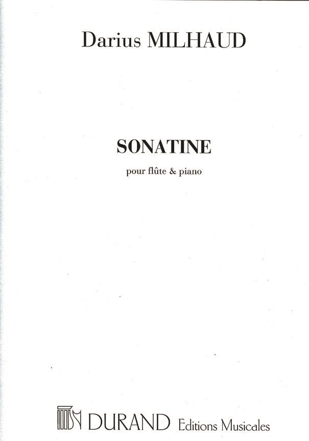 MILHAUD D. - SONATINA (1922) - (FLAUTA Y PIANO)
