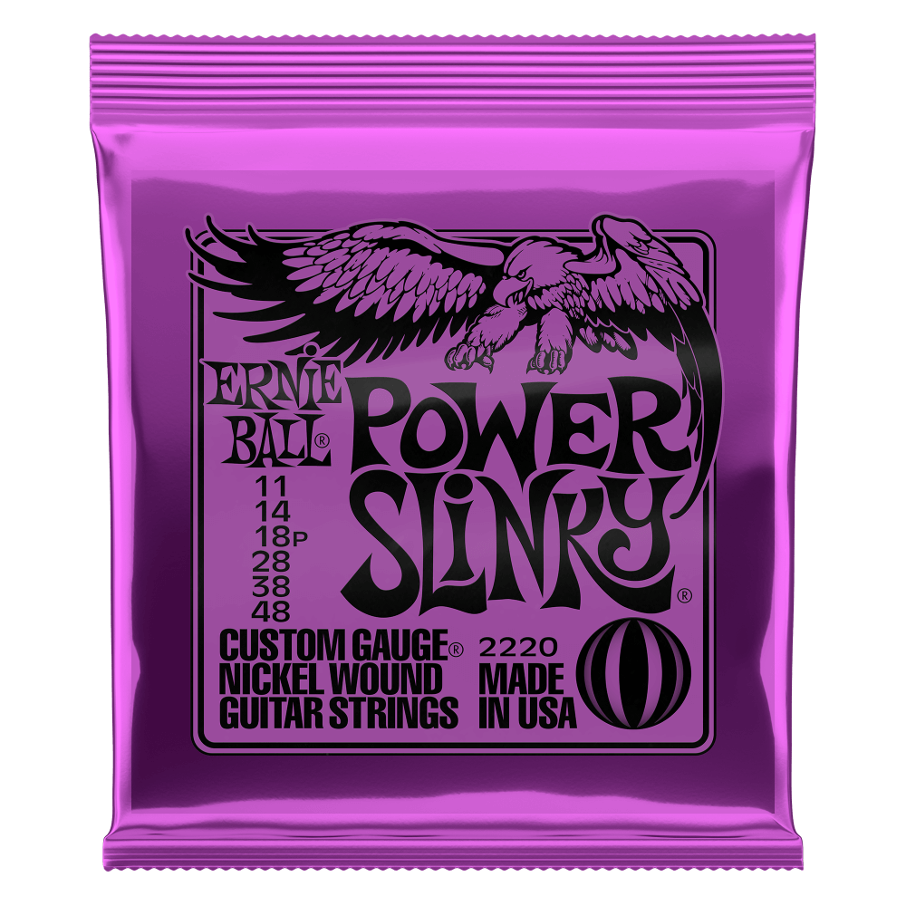 CUERDAS GUITARRA ELECTRICA - ERNIE BALL POWER SLINKY  11-48