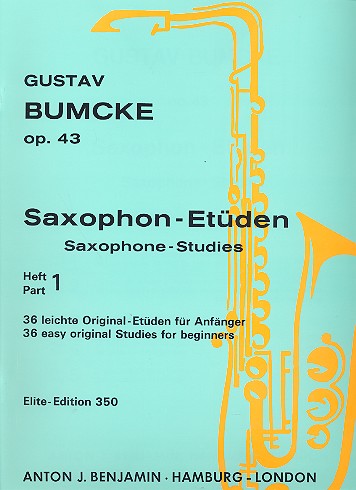 BUMCKE G. - ESTUDIOS SAXOFON  - OP.43 /1 ( 36 ESTUDIOS ORIGINALES PARA PRINCIPIANTES)