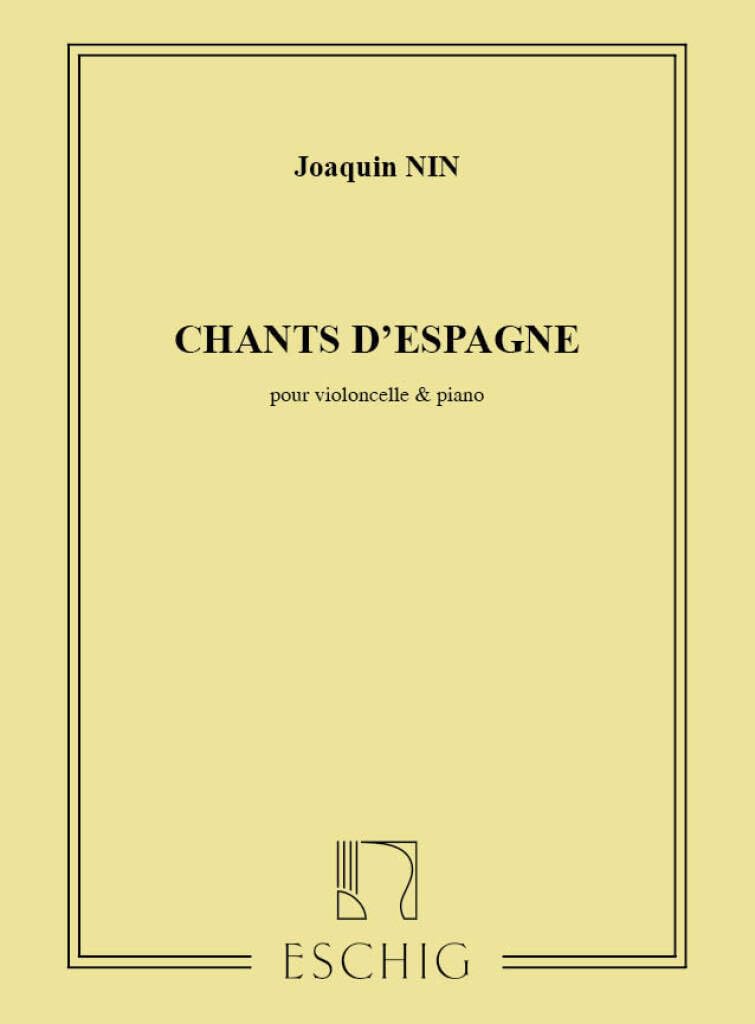 NIN J. - CANTOS DE ESPAÑA (CELLO Y PIANO)
