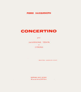 HASQUENOPH P. - CONCERTINO -