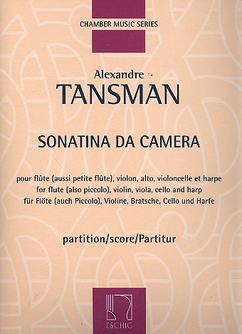TANSMAN A. - SONATINA DA CAMERA - (FL/V/VLA/CELLO/ARPA)