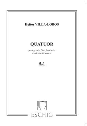 VILLA LOBOS H. - CUARTETO (PT)   FL/OB/CL/FG -