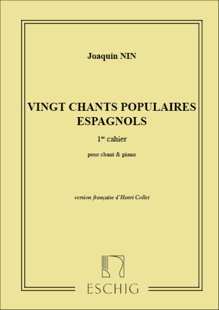 NIN - CANTOS POPULARES ESPAÑOLES V.1 -