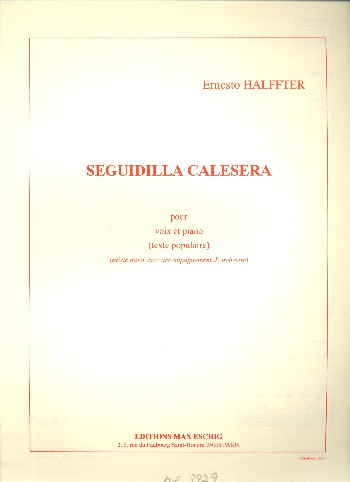 HALFFTER E. - SEGUIDILLA CALESERA -