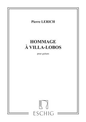 LERICH P. - HOMENAJE A VILLA LOBOS - GUITARRA-