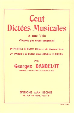 DANDELOT G. - DICTADOS MUSICALES (100) -