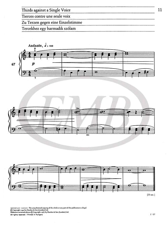 BARTOK B. - MIKROKOSMOS PIANO 3