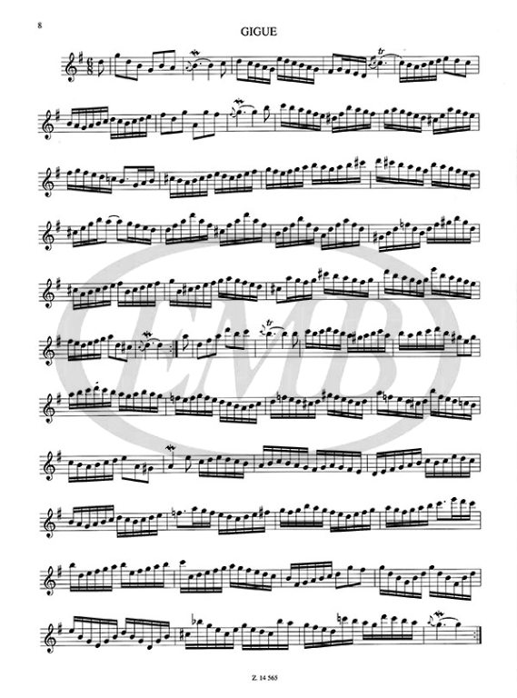 BACH J.S. - SUIT FRANCESA SOL M BWV 817 (FL)