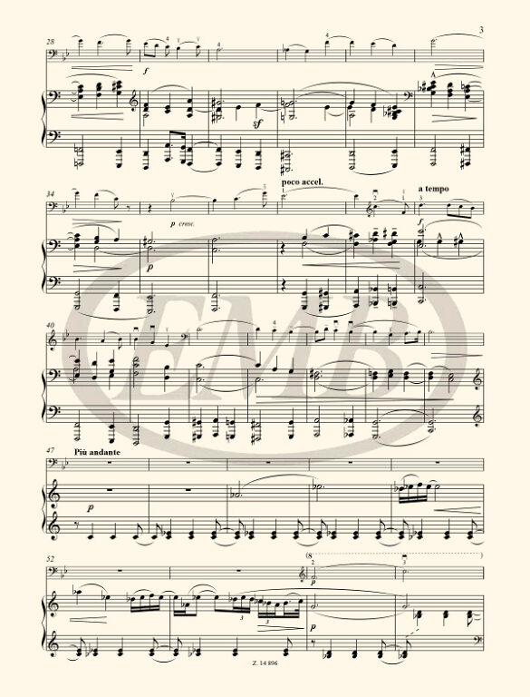 KODALY Z. - ADAGIO CONTRABAJO Y PIANO