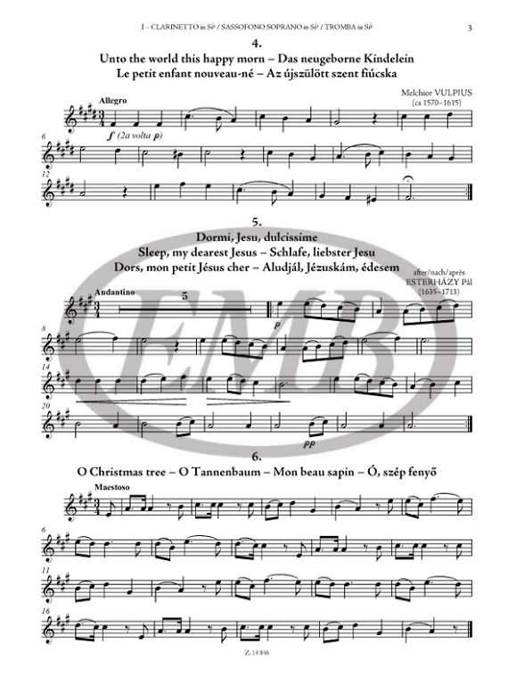 ALBUM - MUSIC FOR CHRISTMAS (CONJUNTO INSTRUMENTAL)