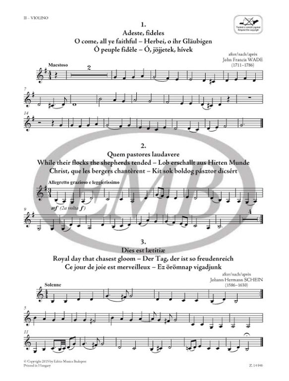 ALBUM - MUSIC FOR CHRISTMAS (CONJUNTO INSTRUMENTAL)