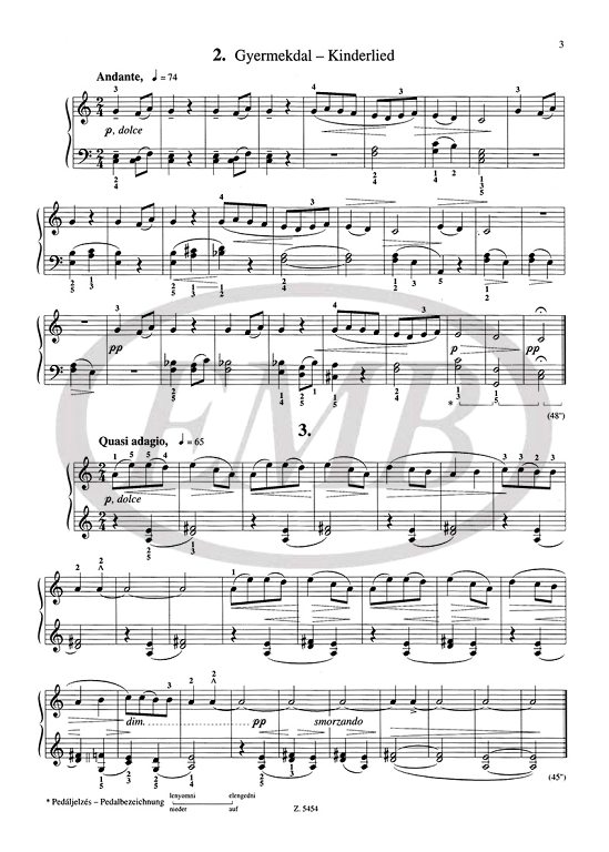 BARTOK B. - FOR CHILDREN V.1 - 2 (INGLES /ALEMAN)
