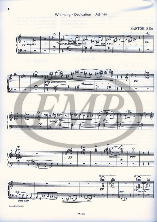 BARTOK B. - PIEZAS FACILES (10)