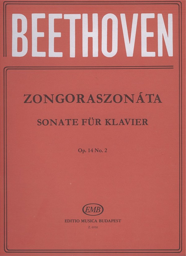BEETHOVEN L.V. - SONATA Nº10 SOL M OP14 Nº2