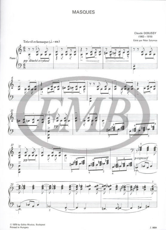 DEBUSSY C. - MASCARAS -