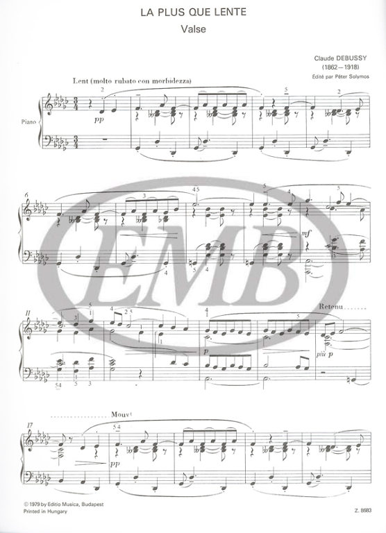 DEBUSSY C. - MAS QUE LENTO -