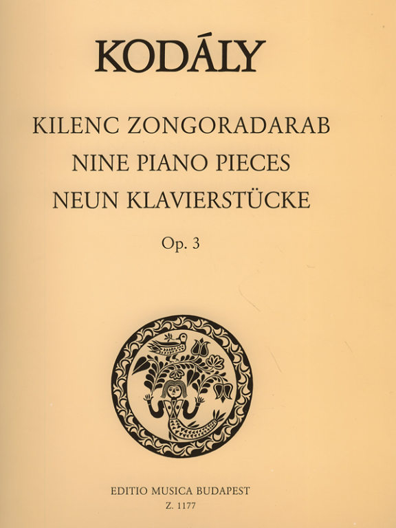 KODALY Z. - PIEZAS (9) - OP.3