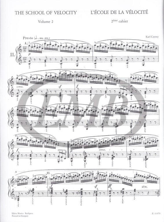 CZERNY C. - ESCUELA DE LA VELOCIDAD V.2 - OP.299