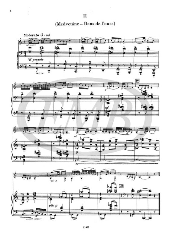 BARTOK B. - SONATINA -
