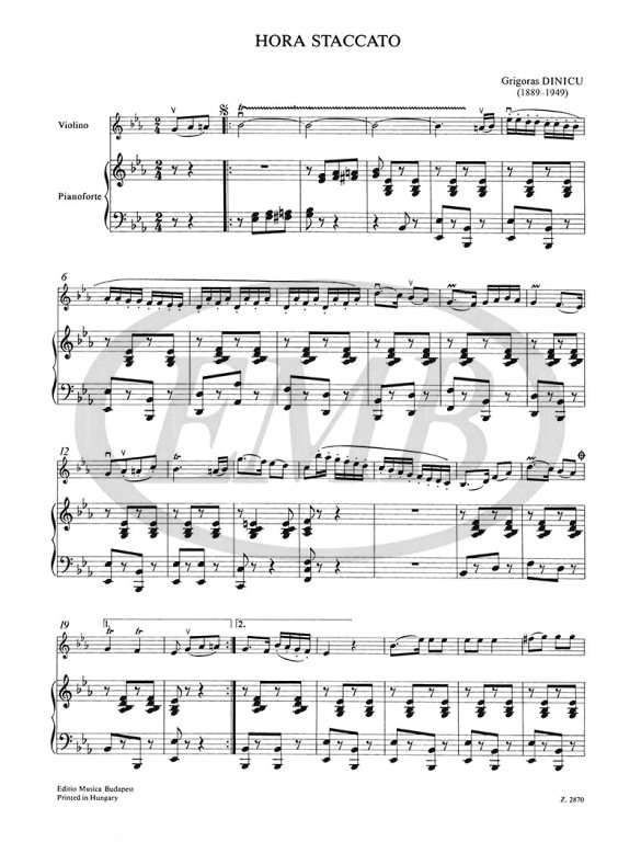 DINICU G. - HORA STACCATO -