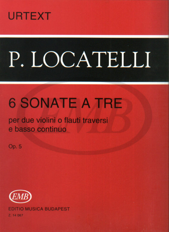 LOCATELLI P.A. - SONATA A 3 URTEXT (6) - OP.5