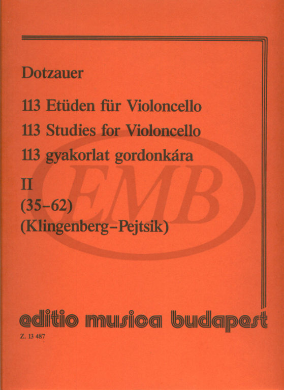 DOTZAUER J.J.F. - ESTUDIOS V.2 (35-62) (113) -VIOLONCHELO