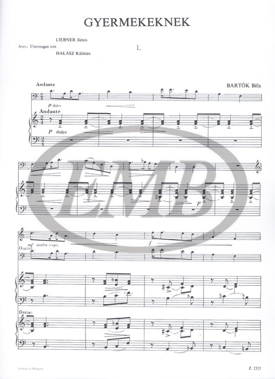 BARTOK B. - FOR CHILDRENS -