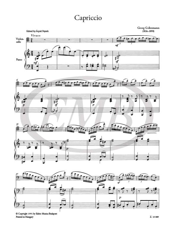 GOLTERMANN G. - CAPRICHO - (CELLO)