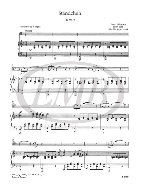SCHUBERT F. - STANDCHEN -
